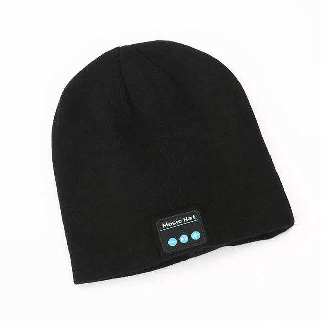 Wireless Smart Cap Headset Warm Beanie Rechargeable Bluetooth Headphone