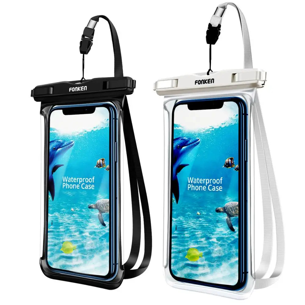 Full View Waterproof Phone Underwater Snow Rainforest Transparent Dry Bag Swimming Case