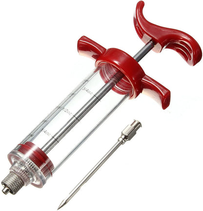 Barbecue Grill Syringe Sauce Injector Roast Needle