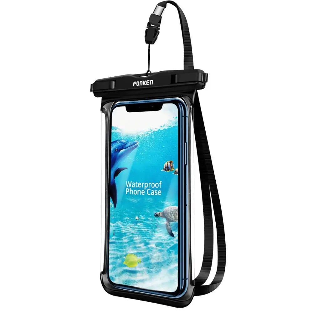 Full View Waterproof Phone Underwater Snow Rainforest Transparent Dry Bag Swimming Case