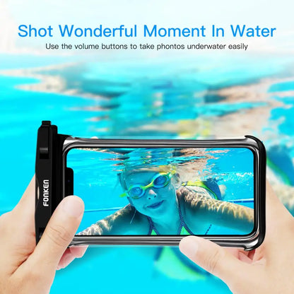 Full View Waterproof Phone Underwater Snow Rainforest Transparent Dry Bag Swimming Case