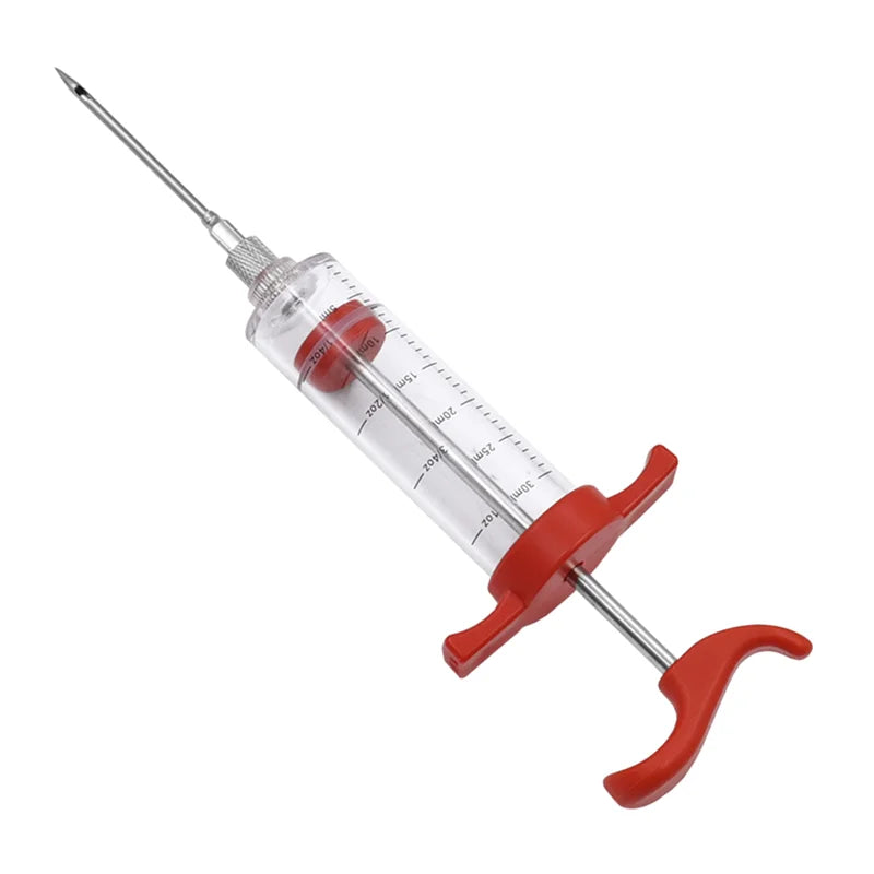 Barbecue Grill Syringe Sauce Injector Roast Needle