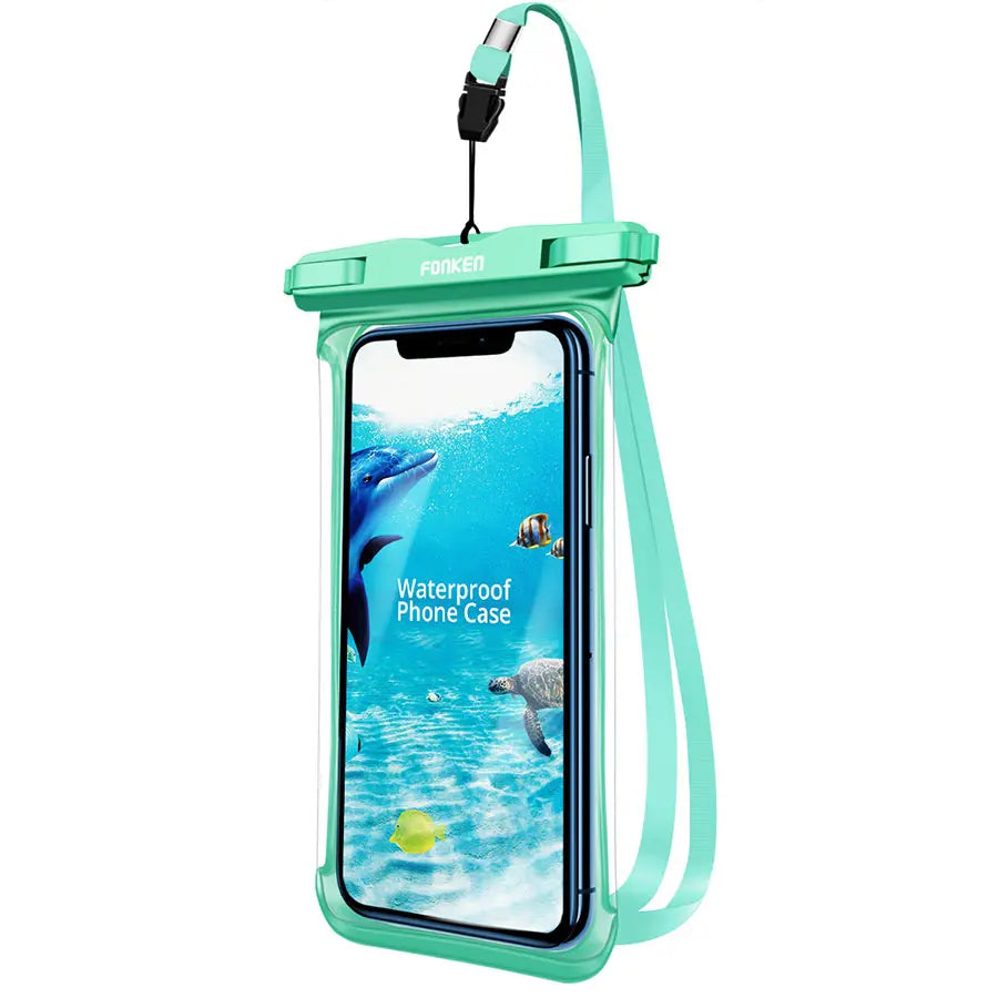 Full View Waterproof Phone Underwater Snow Rainforest Transparent Dry Bag Swimming Case