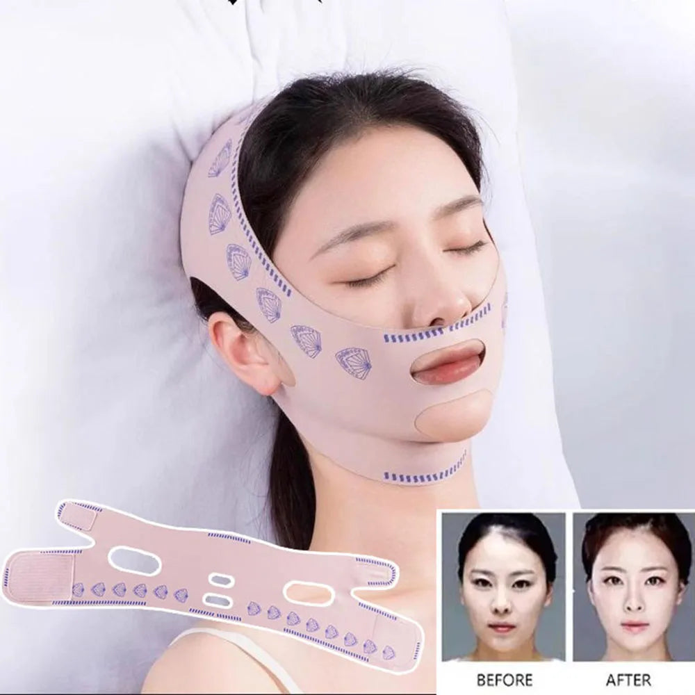 V-Line Shaping Face Bandage Lifting Up Breathable Cheek Bandage For Women