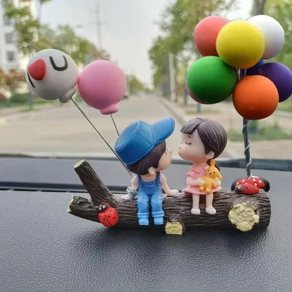 Anime Car Interior Decoration Cute Kissing Couple Dashboard Decoration