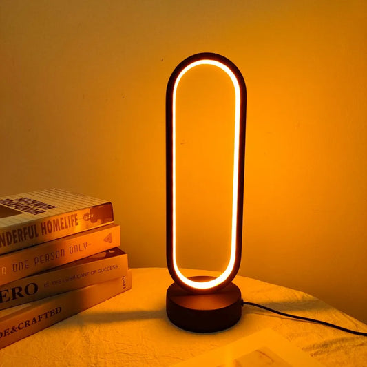 Ring Lamp Living Room Three-color Dimming Bedside Lamp LED Night Light