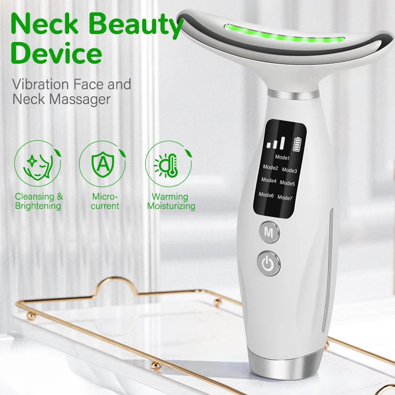 Vibrating Neck & Face Beauty Device for Lifting & Massage