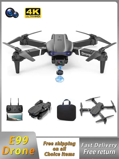 E99 Quadcopter Folding Drone  Remote Control Handle Four Axis Aircraft