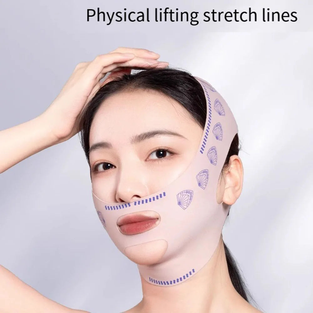 V-Line Shaping Face Bandage Lifting Up Breathable Cheek Bandage For Women