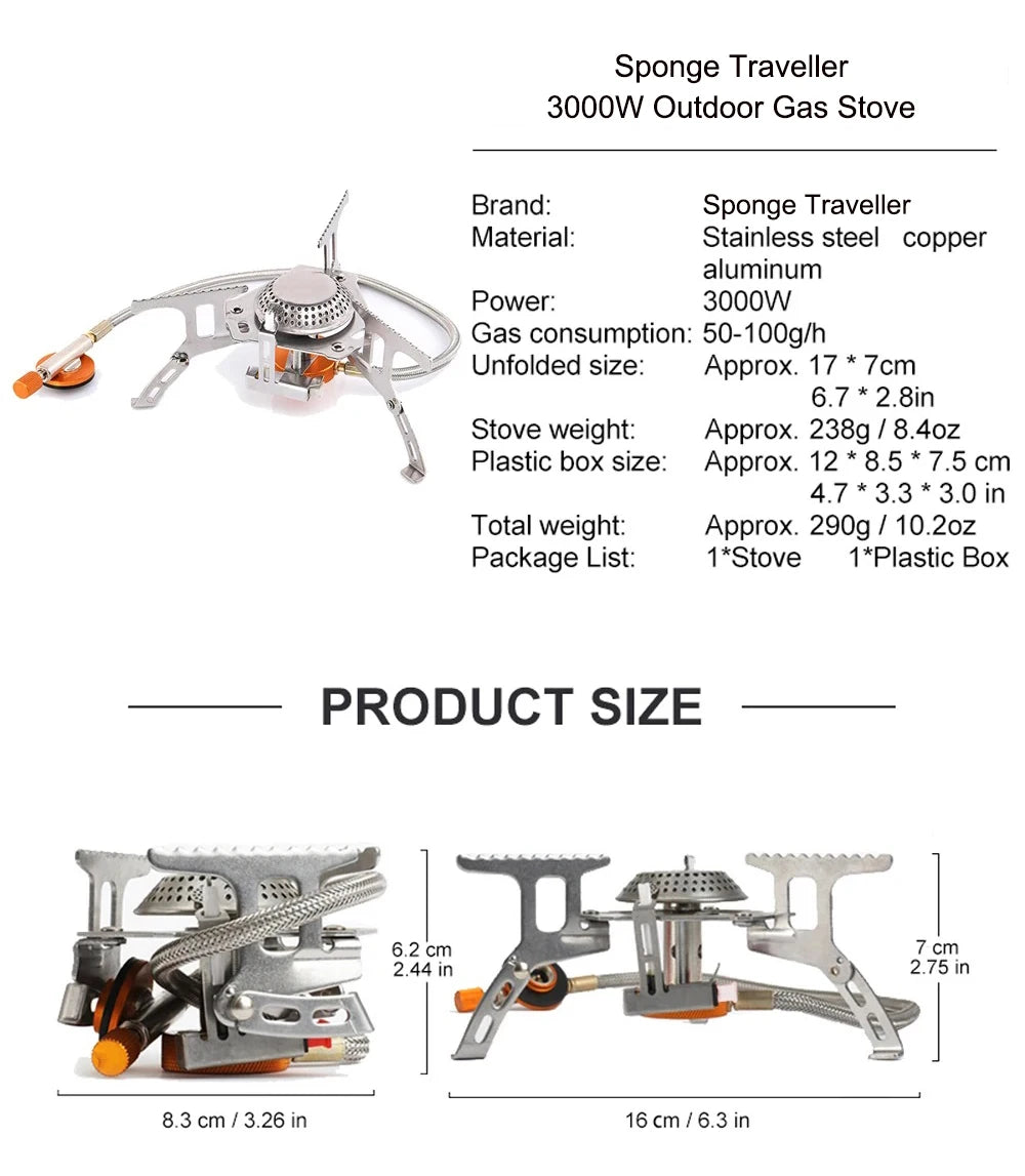 Portable Folding Outdoor Camping Gas Stove