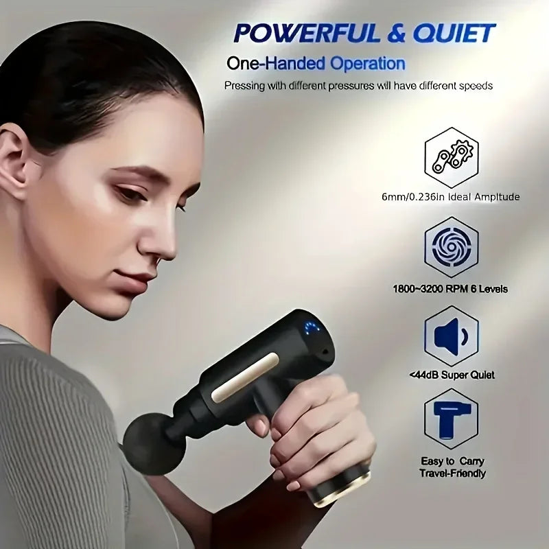 Mini Deep Tissue Muscle Handheld Percussion Massager For Body