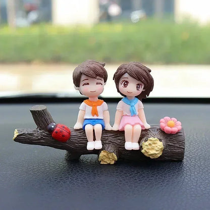 Anime Car Interior Decoration Cute Kissing Couple Dashboard Decoration