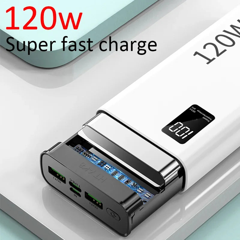 Portable  120W High Capacity Power Bank 50000mAh Fast Charging