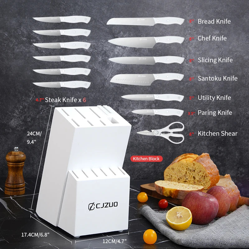 15PCS/set Stainless Steel Kitchen Knife Set