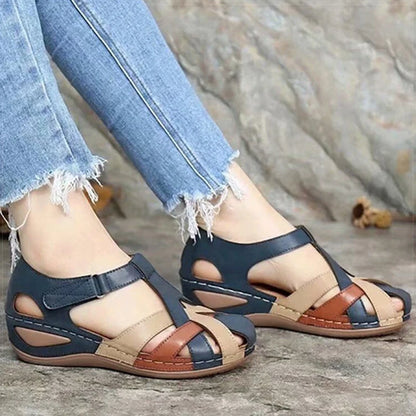 Women's Low Platform Soft Wedge Heels Sandals