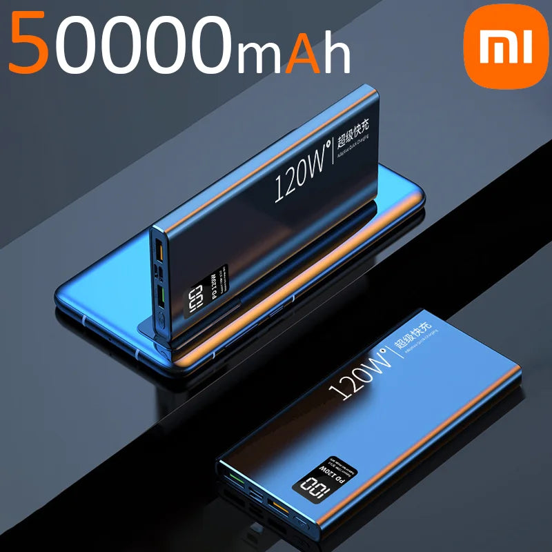 Portable  120W High Capacity Power Bank 50000mAh Fast Charging