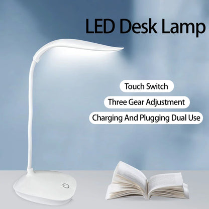 Portable LED Reading Desk Lamp USB Charging Eye Protection Lighting