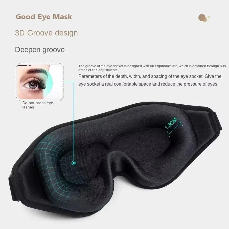 3D Breathable Sleep Mask Blindfold Sleeping Aid Eyepatch