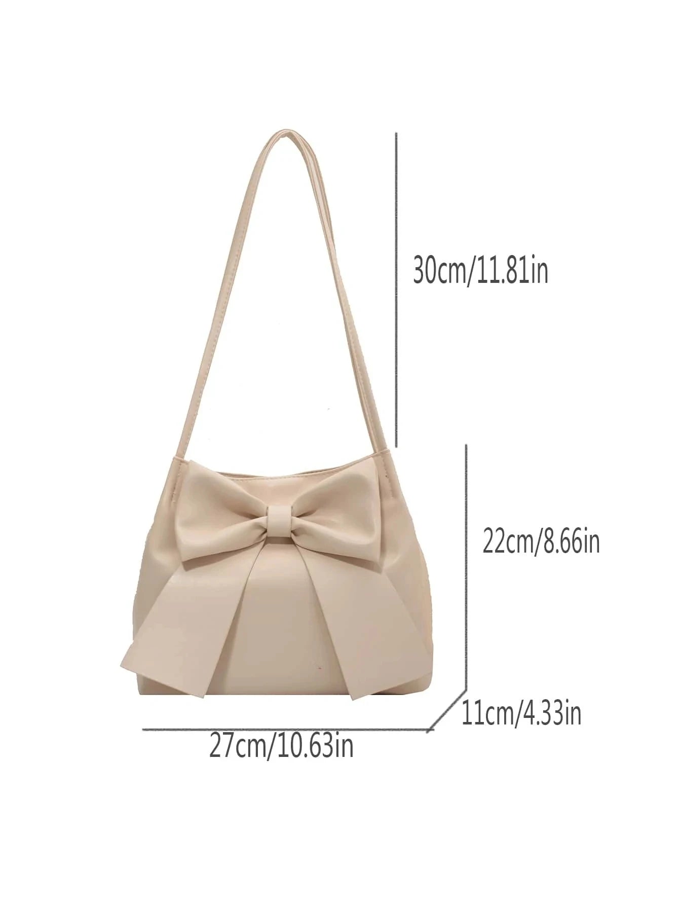 Fashionable Large Capacity Cute Kawaii Bow Knot Shoulder Bag