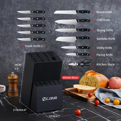 15PCS/set Stainless Steel Kitchen Knife Set