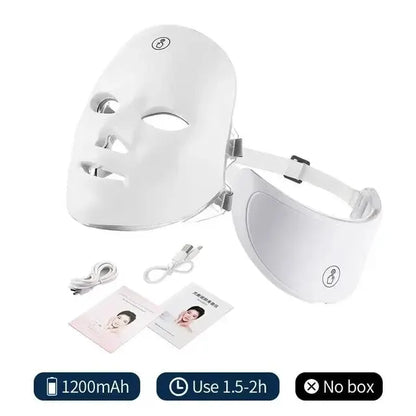 7 Colors Led Facial Light Therapy Mask For Skin Tightening Lifting Anti-aging Bio-Light Beauty